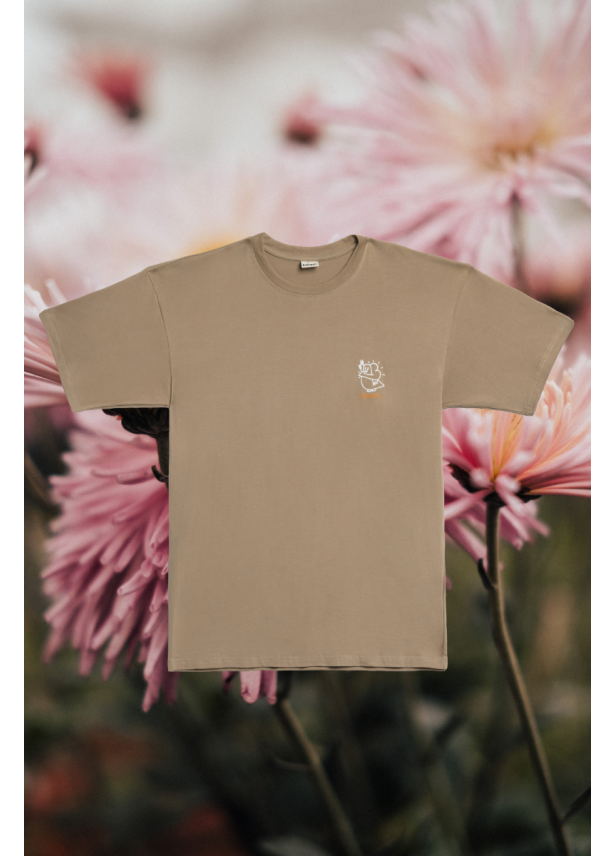 T-shirt Loose Shirt Dove Beige