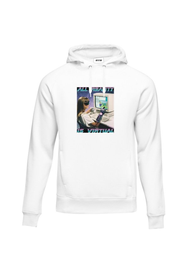 All Reality Is Virtual White Hoodie