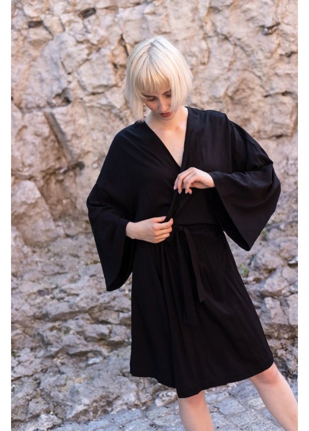 Kimono in Noir Czarne