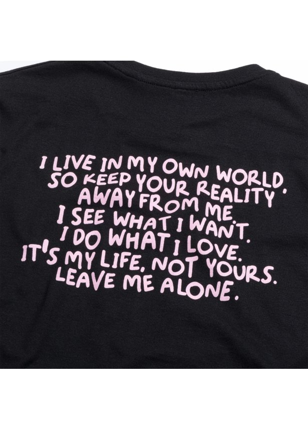 MY OWN WORLD - T-Shirt Unisex - Czarny